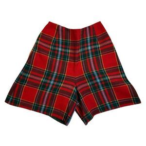 Vintage Tartan Plaid Shorts Dark Academia Punk Shorts Preppy Christmas Shorts